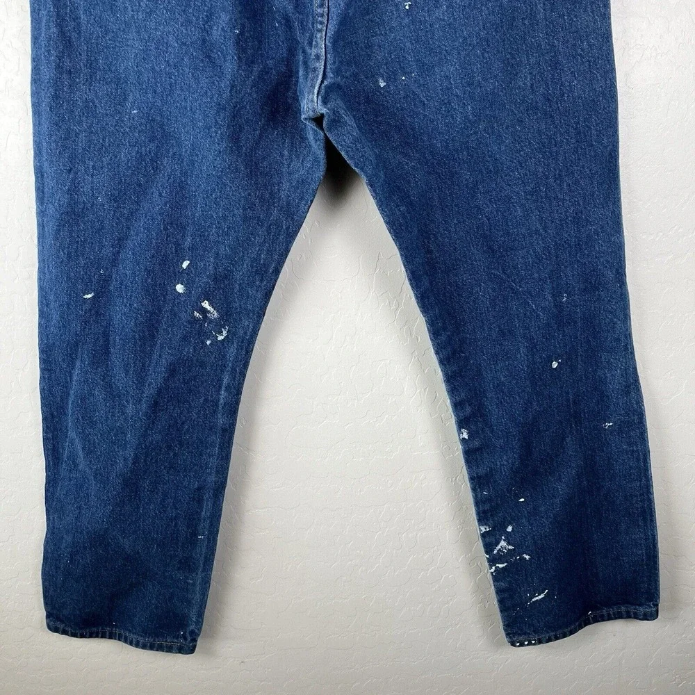 Wrangler 13MWZPW Cowboy Cut Original Fit Men's Jeans Size 36x32 Paint Distressed